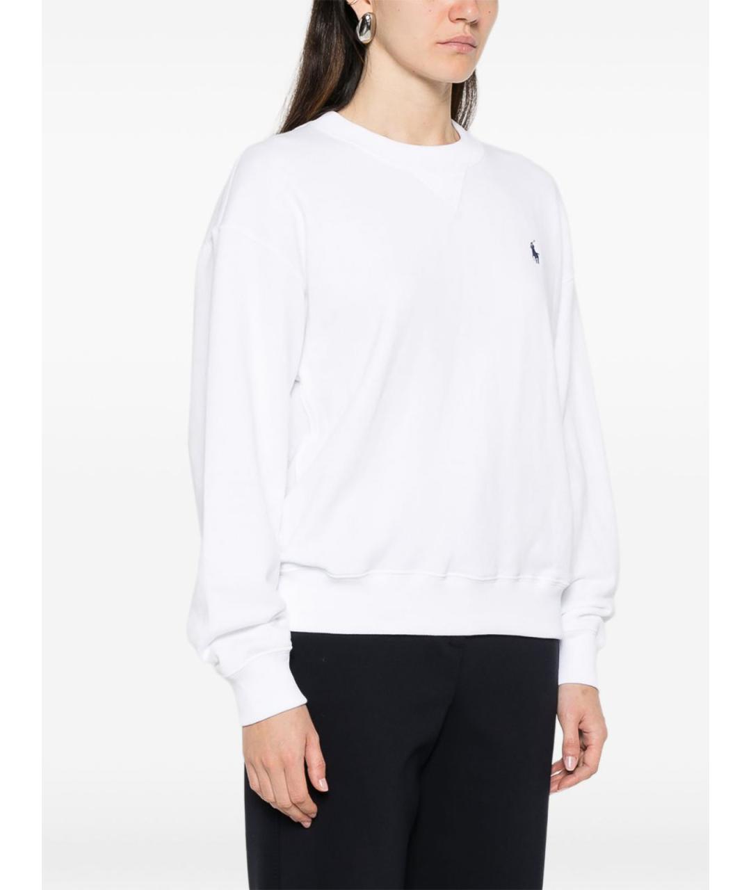 POLO RALPH LAUREN Белый полиэстеровый джемпер / свитер, фото 5
