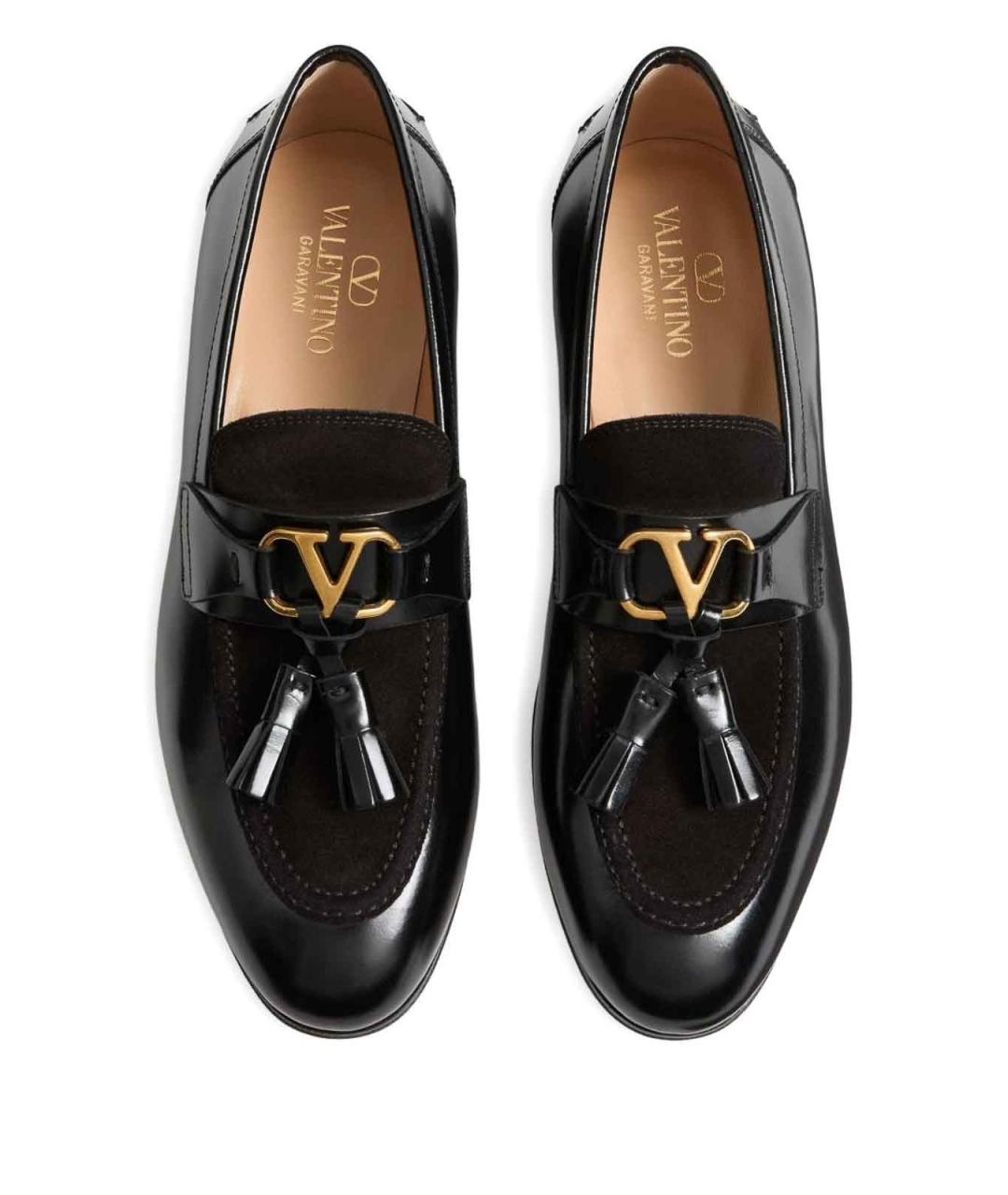 VALENTINO Черные кожаные лоферы, фото 2