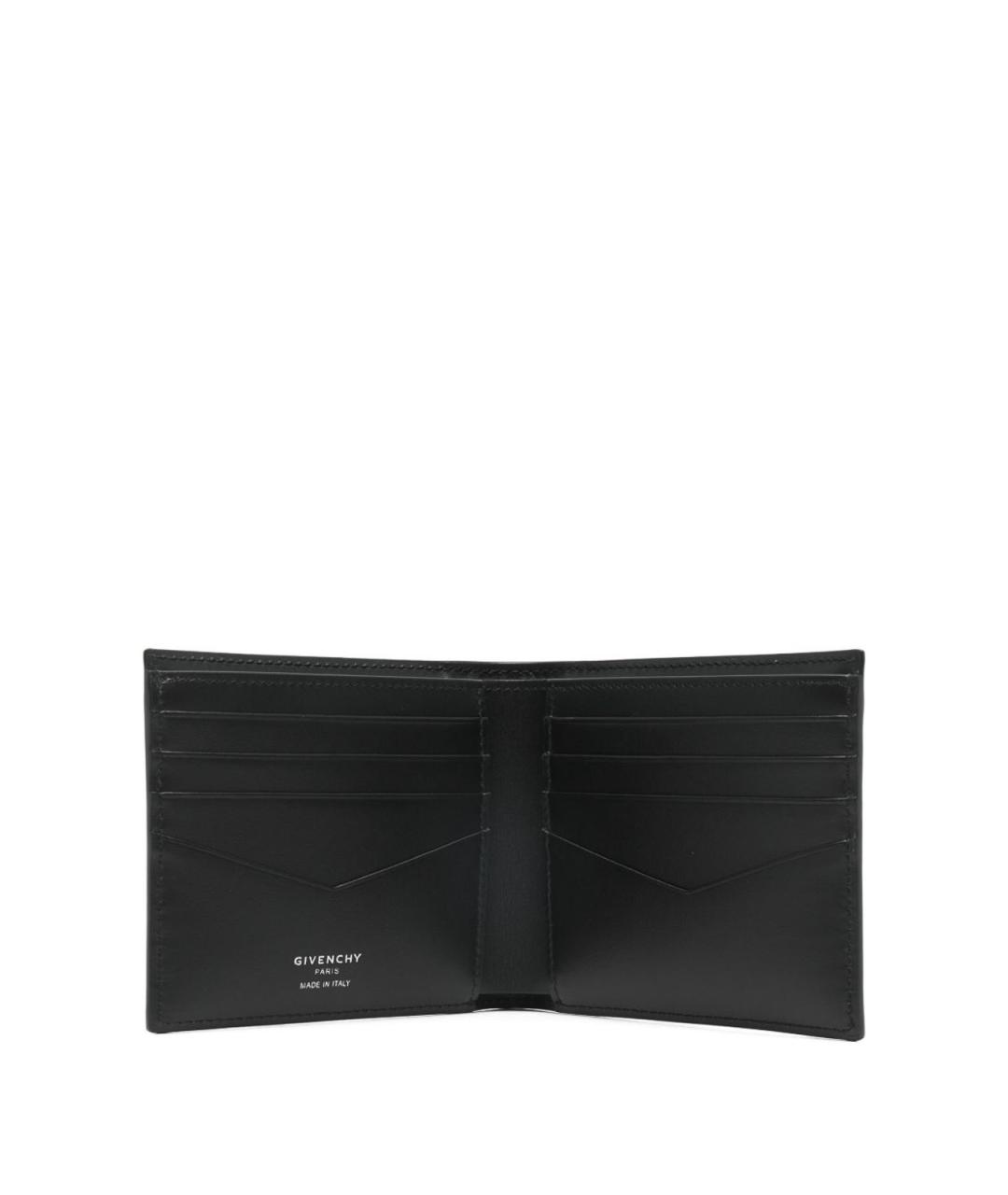 GIVENCHY Черный кожаный кошелек, фото 3