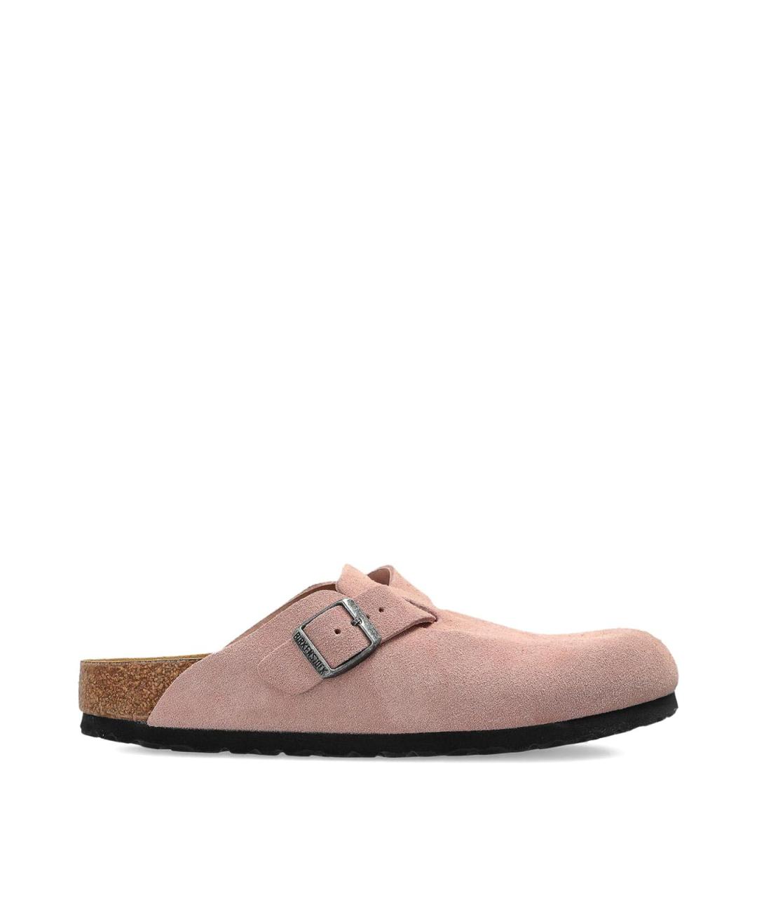 BIRKENSTOCK Розовые замшевые мюли, фото 1