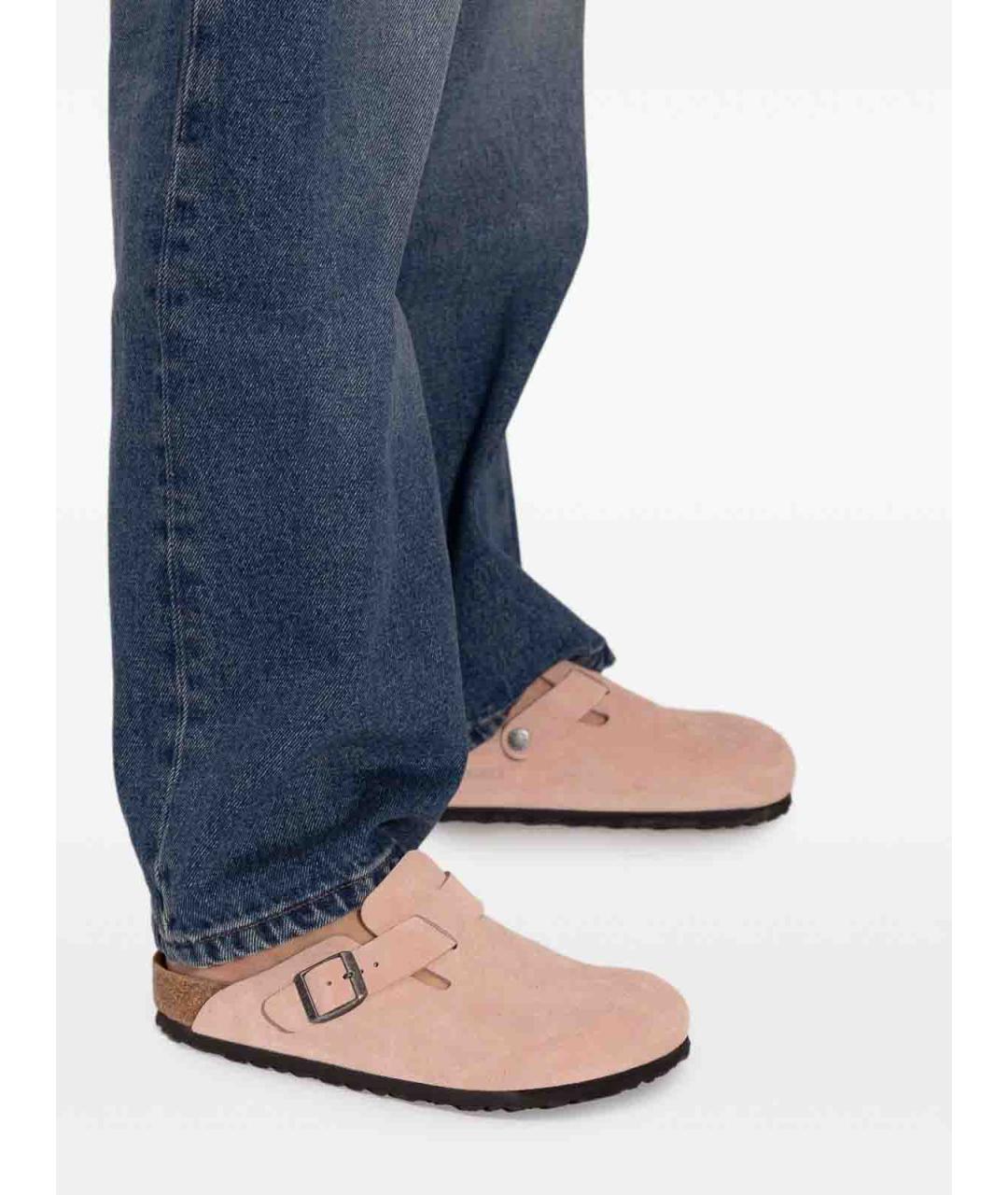BIRKENSTOCK Розовые замшевые мюли, фото 6