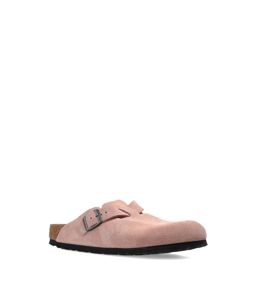 BIRKENSTOCK Розовые замшевые мюли, фото 2