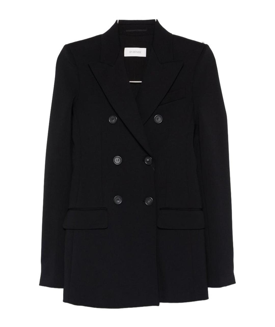 SPORTMAX Черная полиамидовая куртка, фото 1