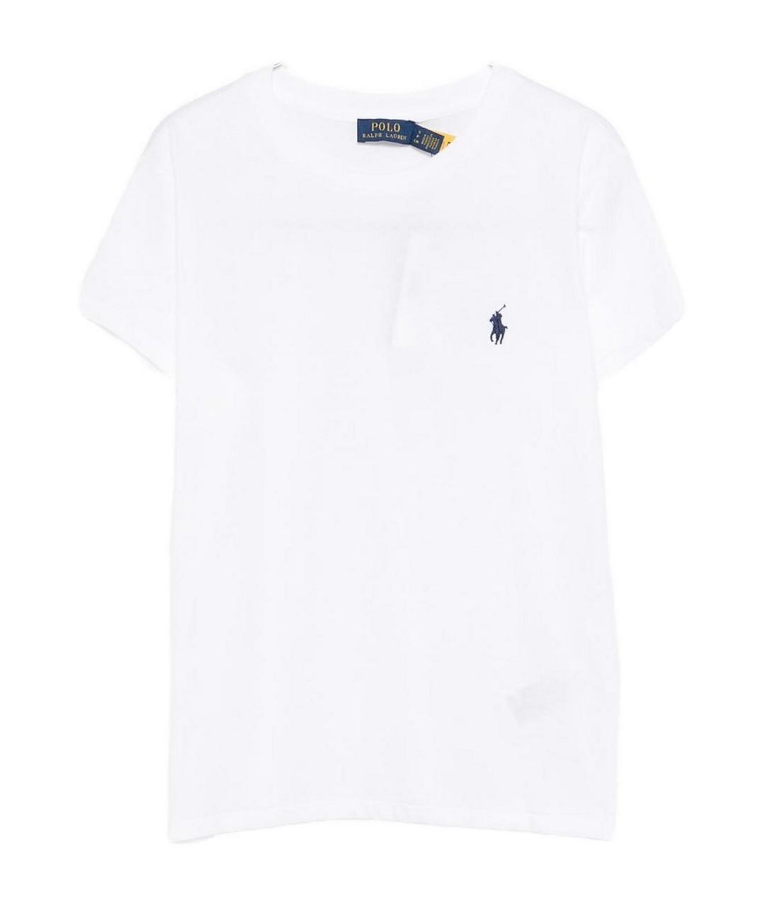 POLO RALPH LAUREN Белая хлопковая футболка, фото 1