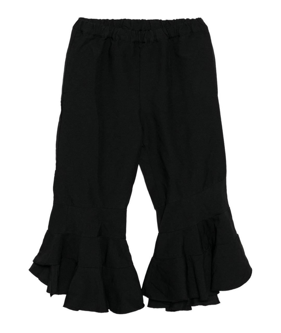 COMME DES GARÇONS Черные шерстяные брюки широкие, фото 1