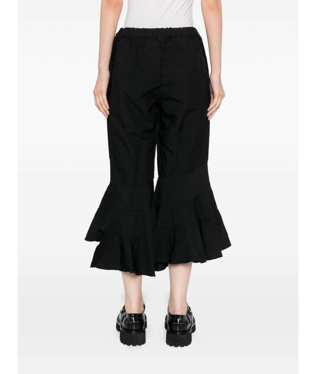 COMME DES GARÇONS Черные шерстяные брюки широкие, фото 4