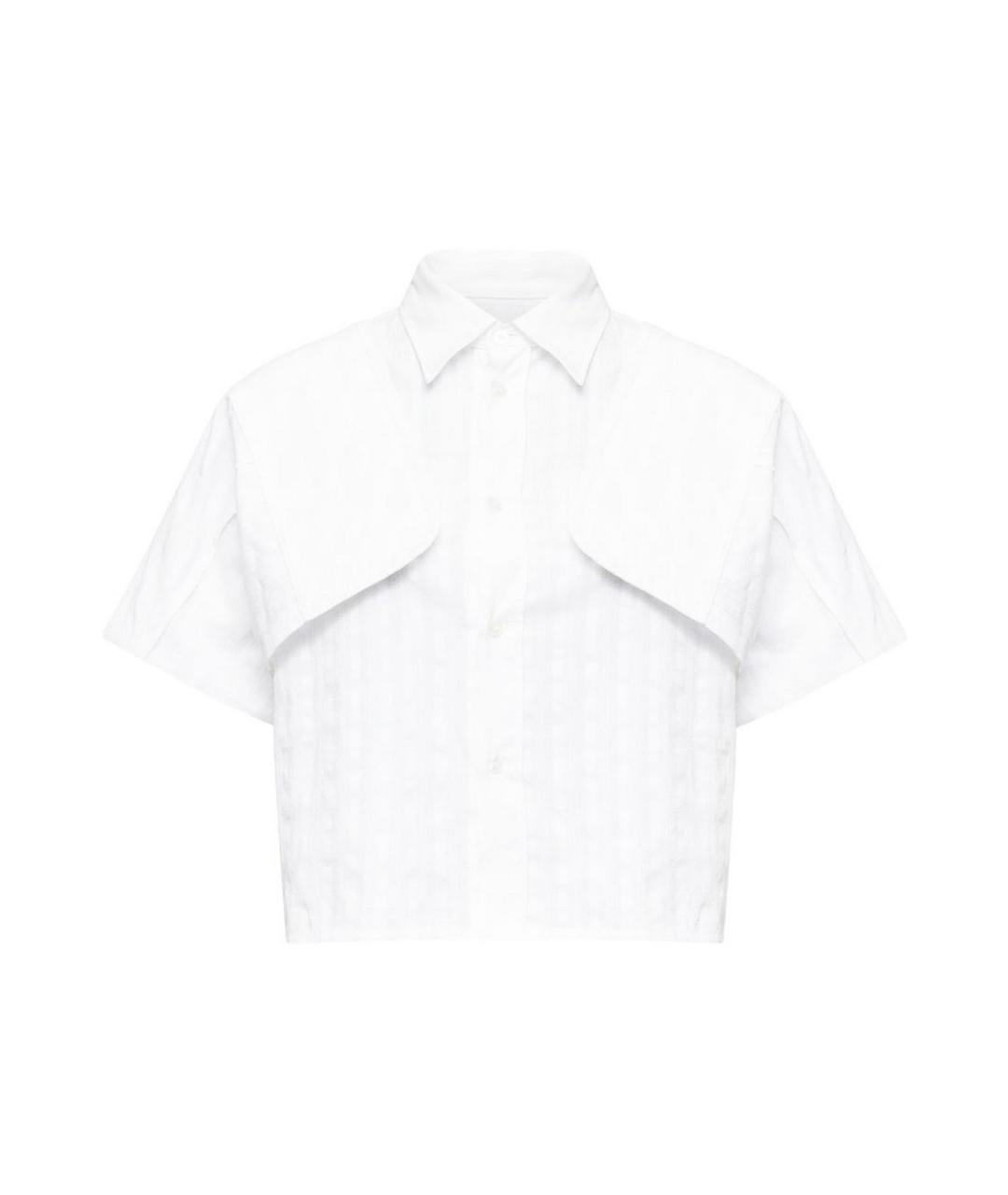 MM6 MAISON MARGIELA Белая хлопковая рубашка, фото 1