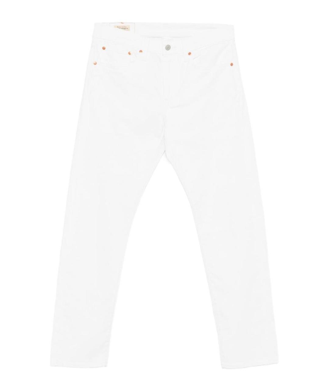 LEVI'S Белые хлопковые прямые джинсы, фото 1