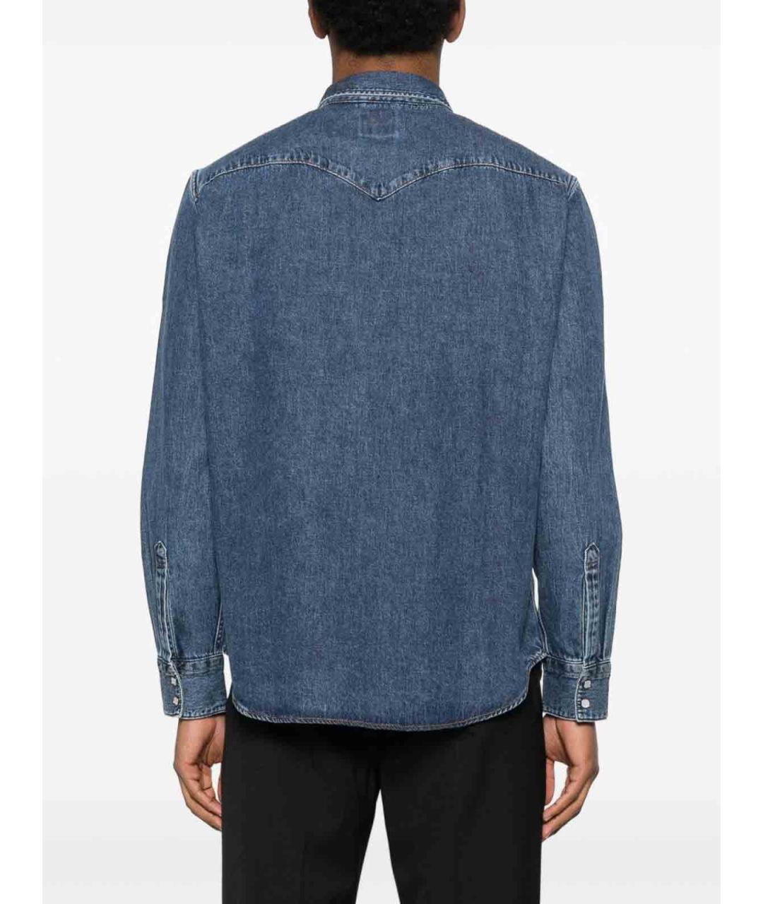 LEVI'S Синяя хлопковая кэжуал рубашка, фото 5
