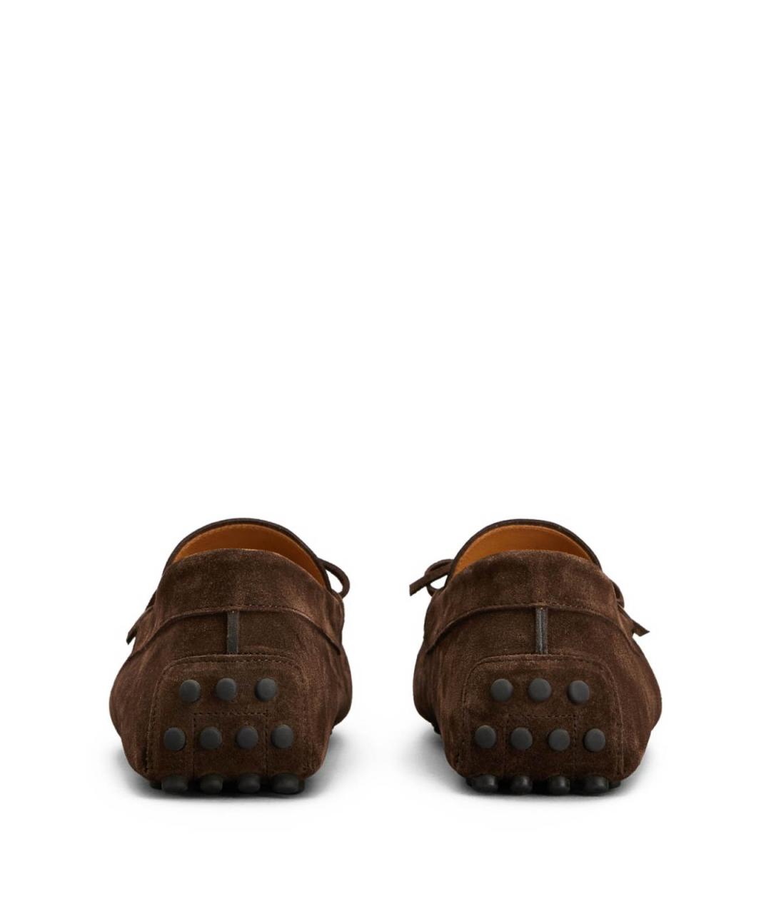 TOD'S Коричневые кожаные лоферы, фото 4
