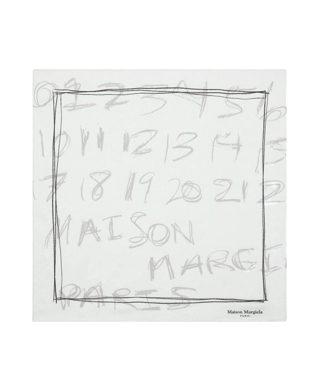 MAISON MARGIELA Серый шелковый шарф, фото 1