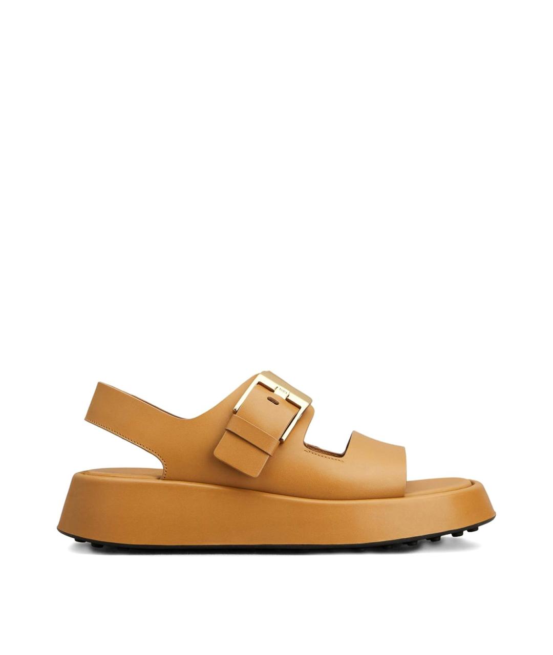 TOD'S Бежевые кожаные сандалии, фото 1