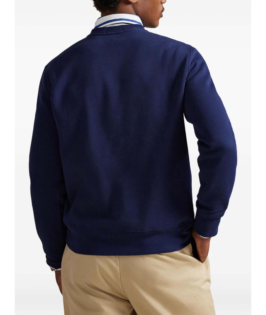 POLO RALPH LAUREN Синий хлопковый джемпер / свитер, фото 3