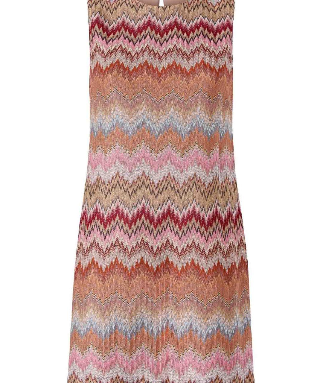 MISSONI Бежевое вискозное повседневное платье, фото 2