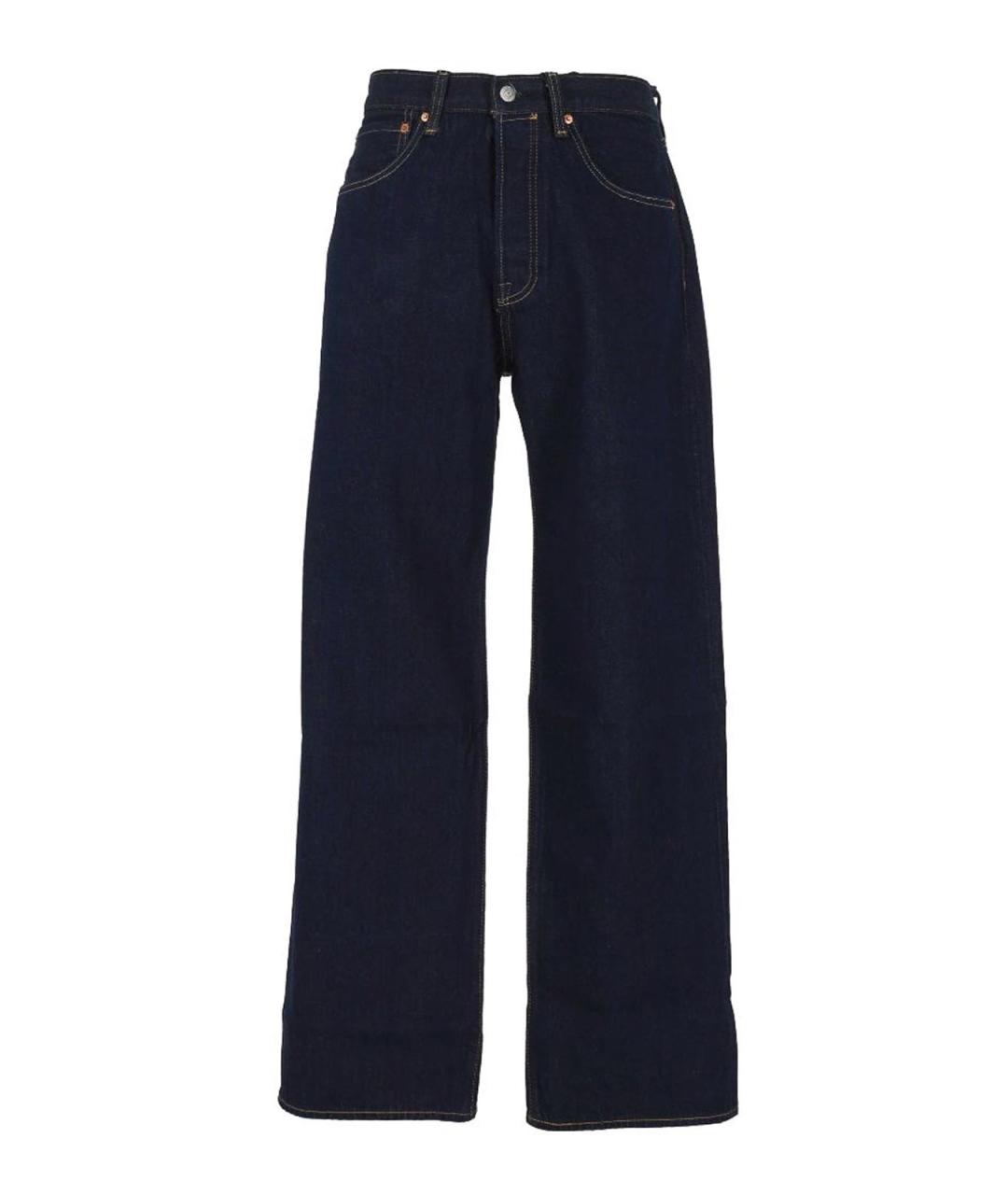 LEVI'S Синие хлопковые прямые джинсы, фото 1