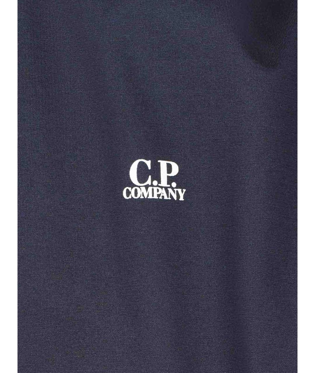 CP COMPANY Синяя хлопковая футболка, фото 2