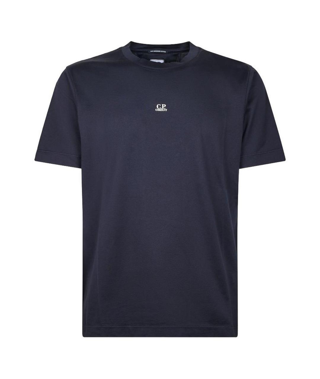 CP COMPANY Синяя хлопковая футболка, фото 1