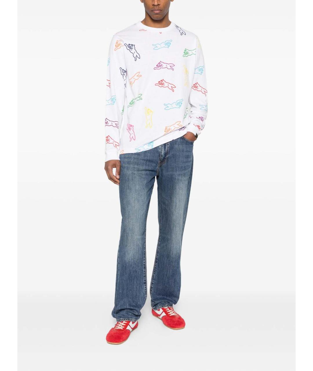 LEVI'S Синие хлопковые прямые джинсы, фото 3