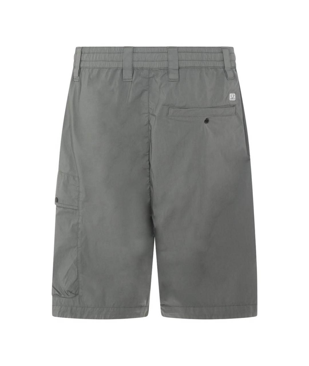 CP COMPANY Серые хлопковые шорты, фото 3