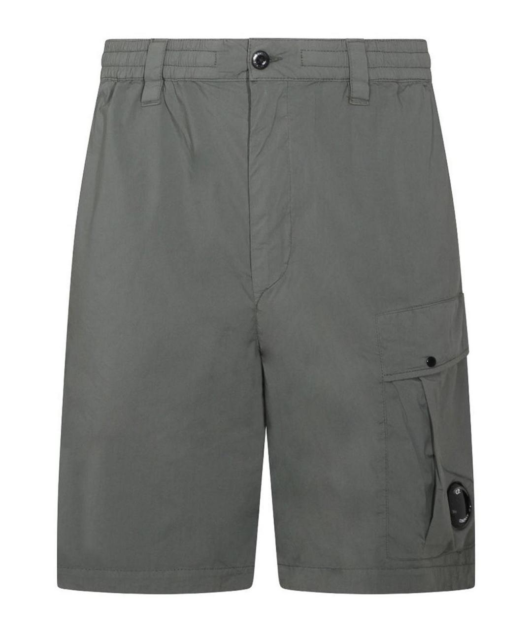 CP COMPANY Серые хлопковые шорты, фото 1
