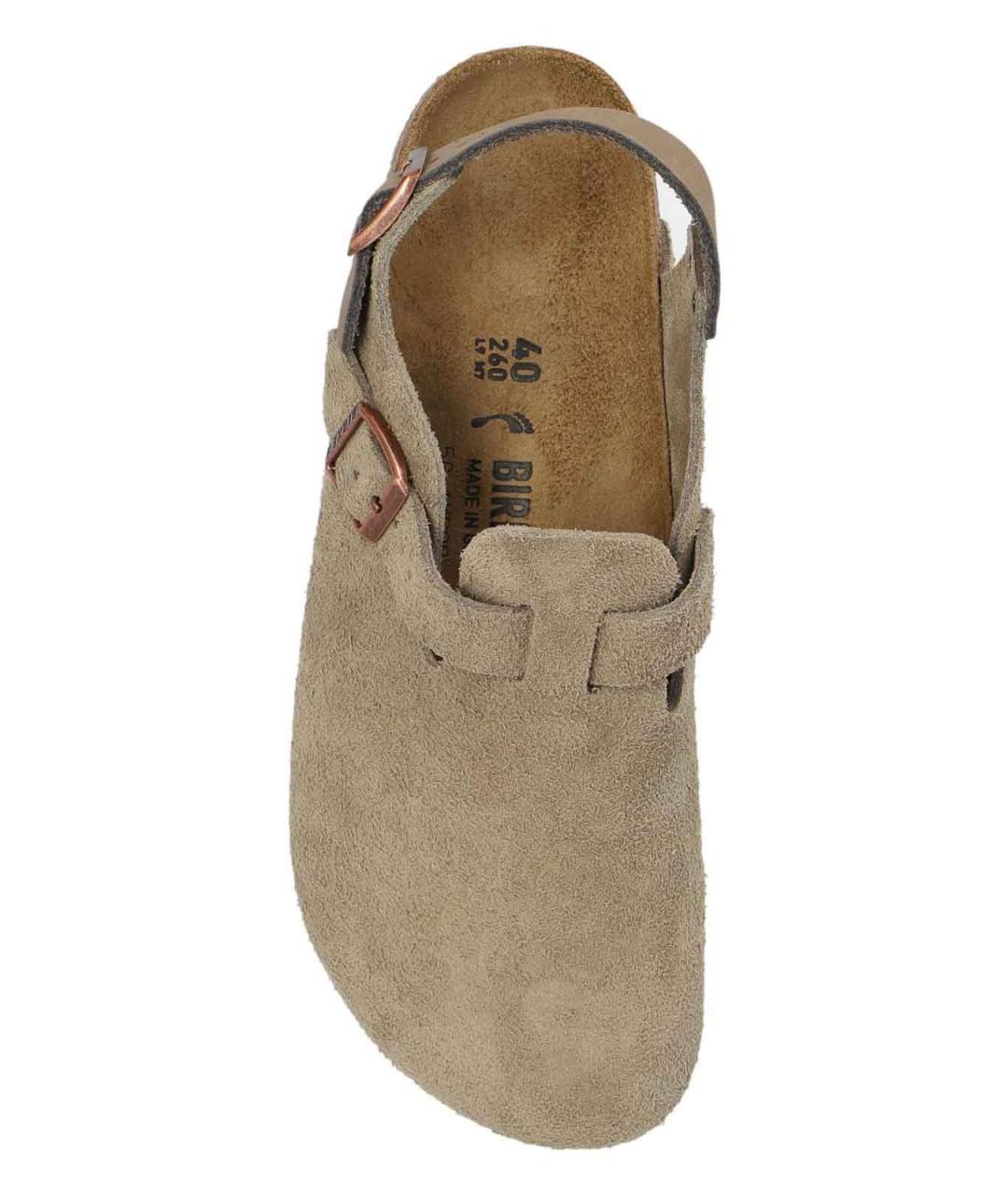 BIRKENSTOCK Бежевые замшевые сандалии, фото 2