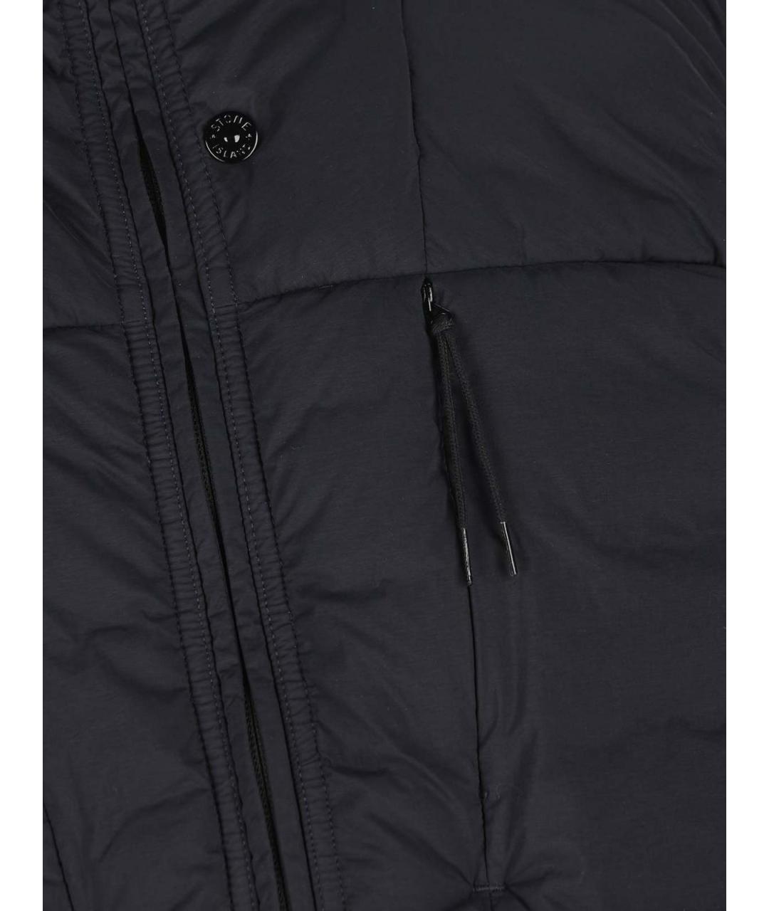 STONE ISLAND Синяя полиамидовая жилетка, фото 4
