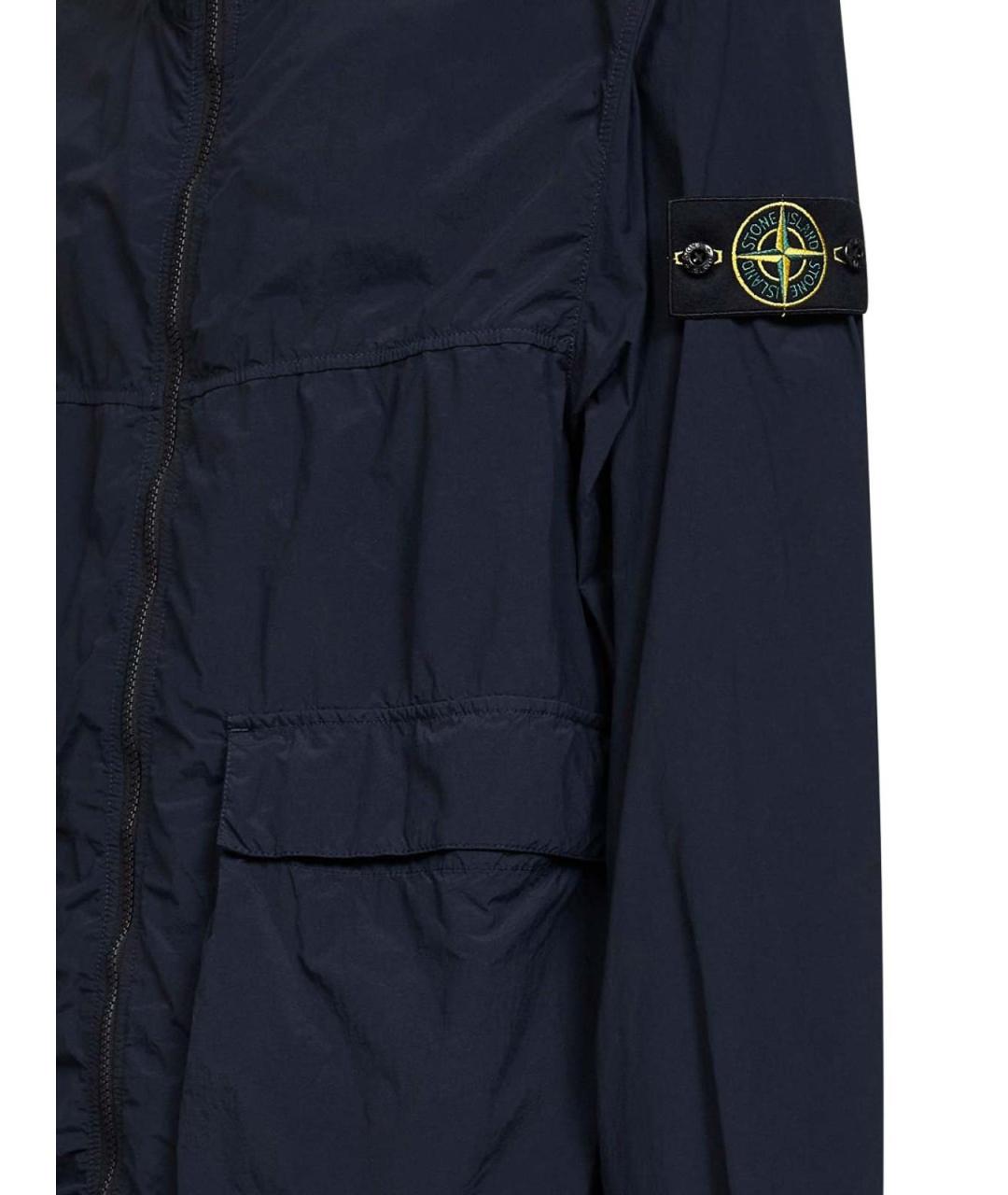 STONE ISLAND Синяя полиамидовая куртка, фото 2
