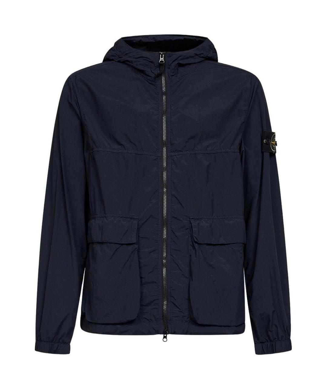STONE ISLAND Синяя полиамидовая куртка, фото 1