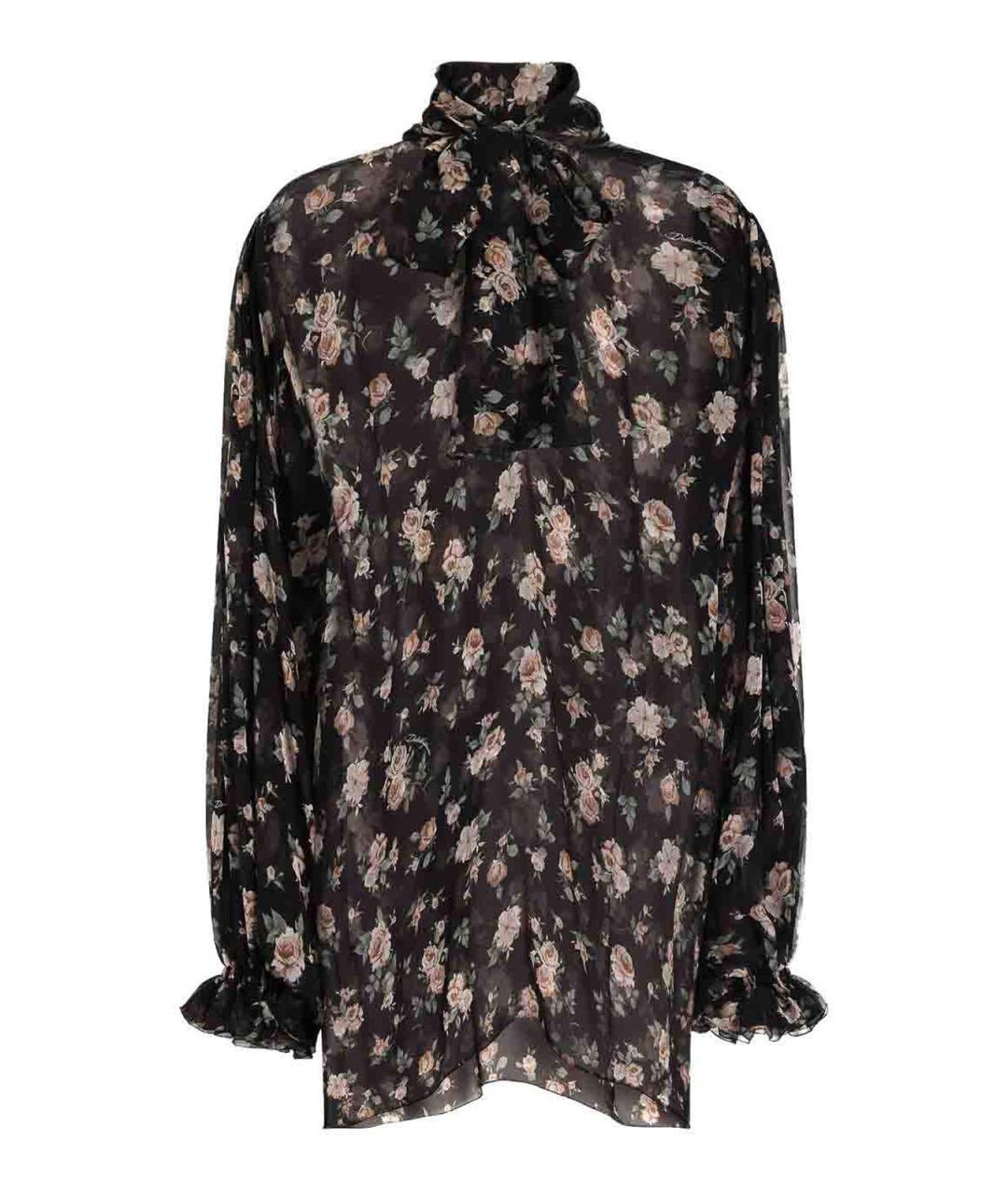 DOLCE&GABBANA Мульти шелковая блузы, фото 1