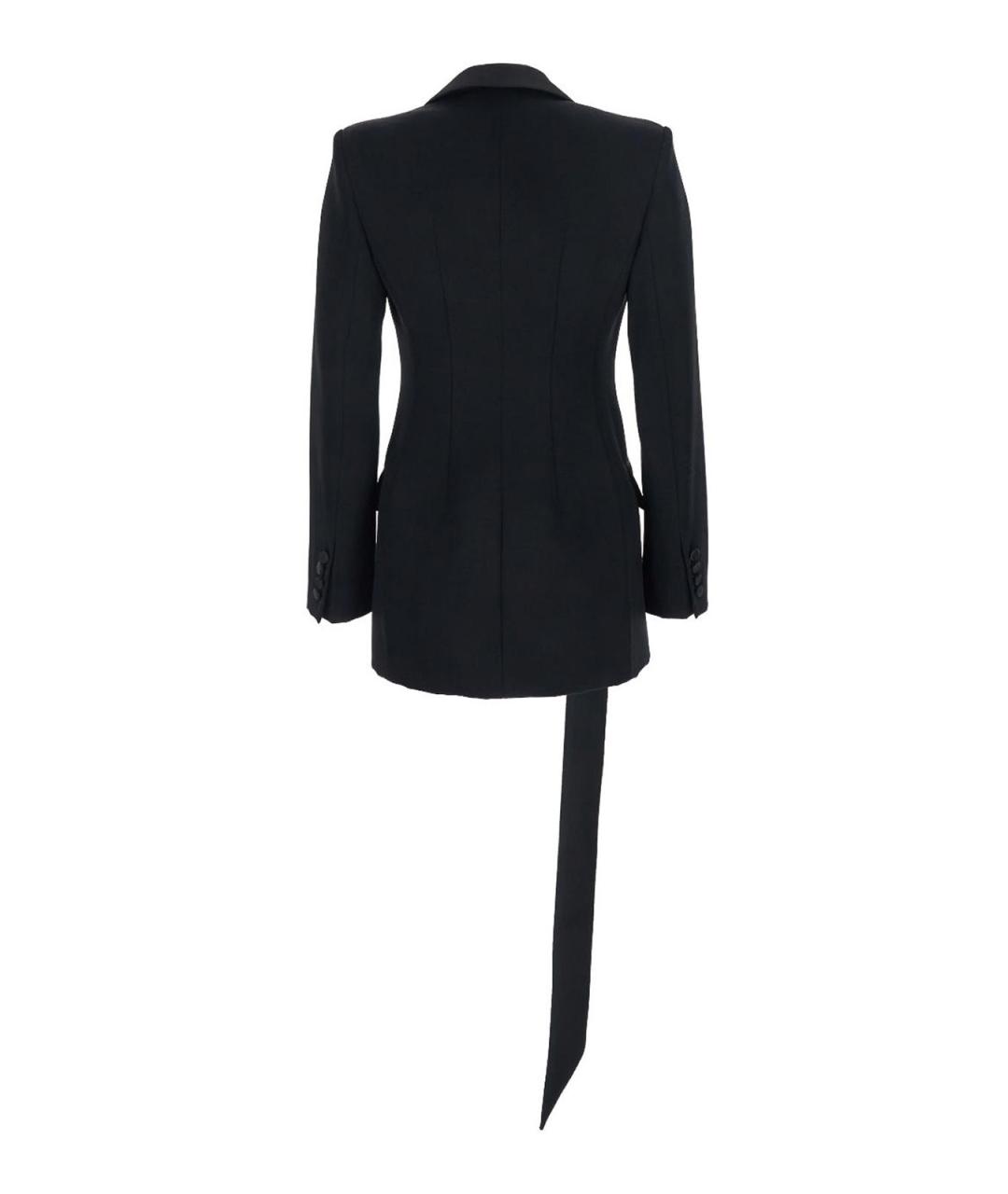 THE ATTICO Черный шерстяной жакет/пиджак, фото 2