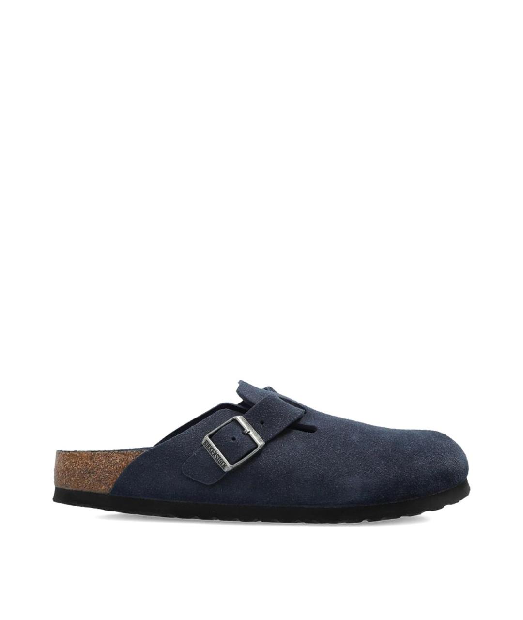BIRKENSTOCK Синие замшевые слипоны, фото 1