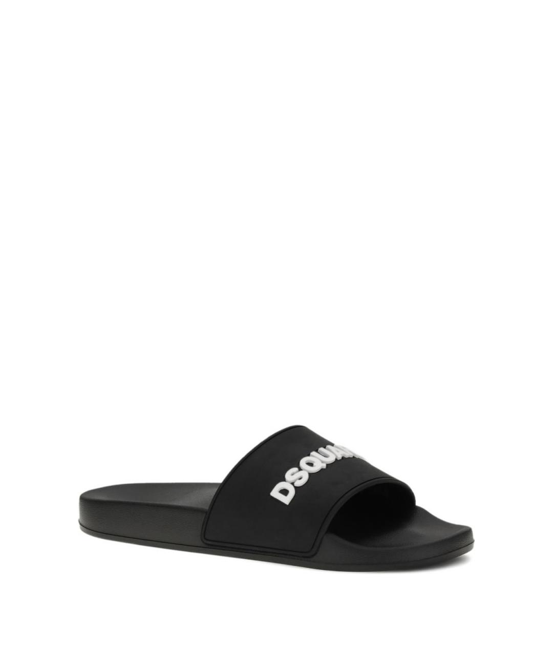 DSQUARED2 Черные синтетические сандалии, фото 2