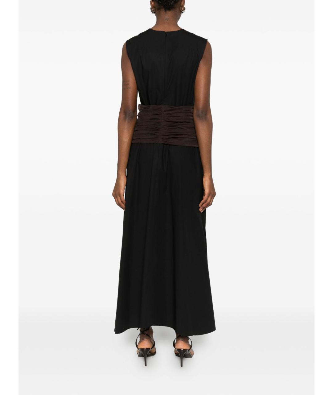 TORY BURCH Черное хлопковое повседневное платье, фото 3