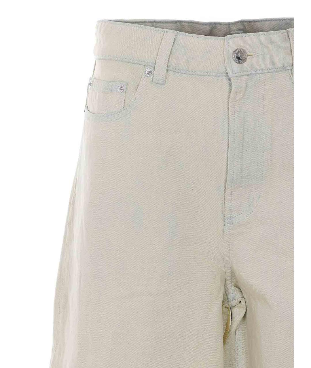 A.P.C. Белые хлопковые джинсы клеш, фото 4