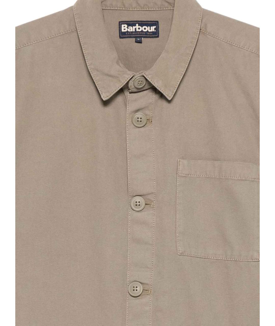 BARBOUR Зеленая хлопковая кэжуал рубашка, фото 2