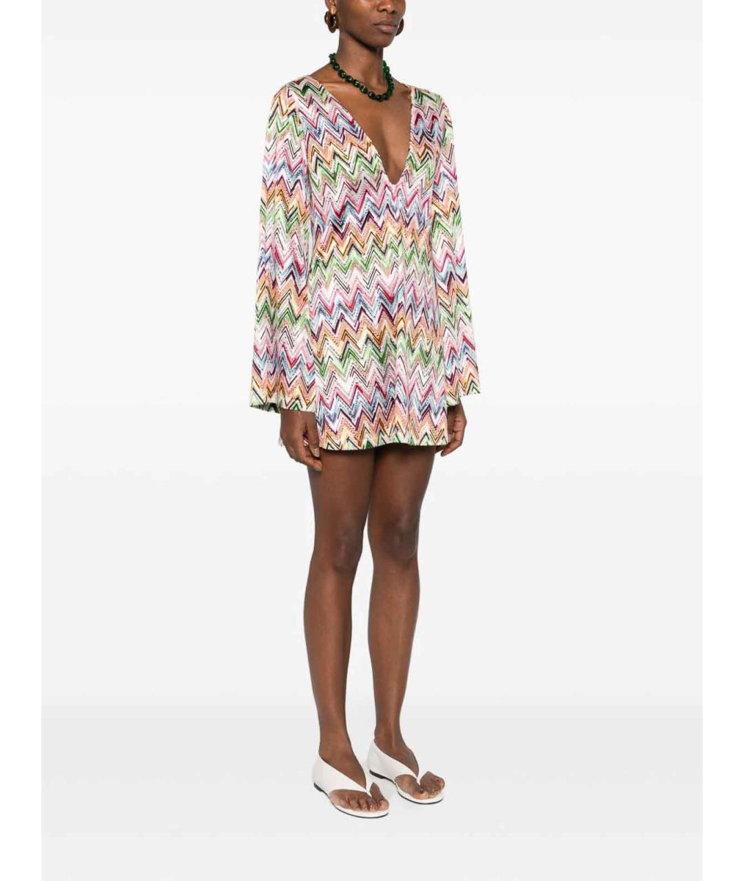 MISSONI Мульти вискозное повседневное платье, фото 2