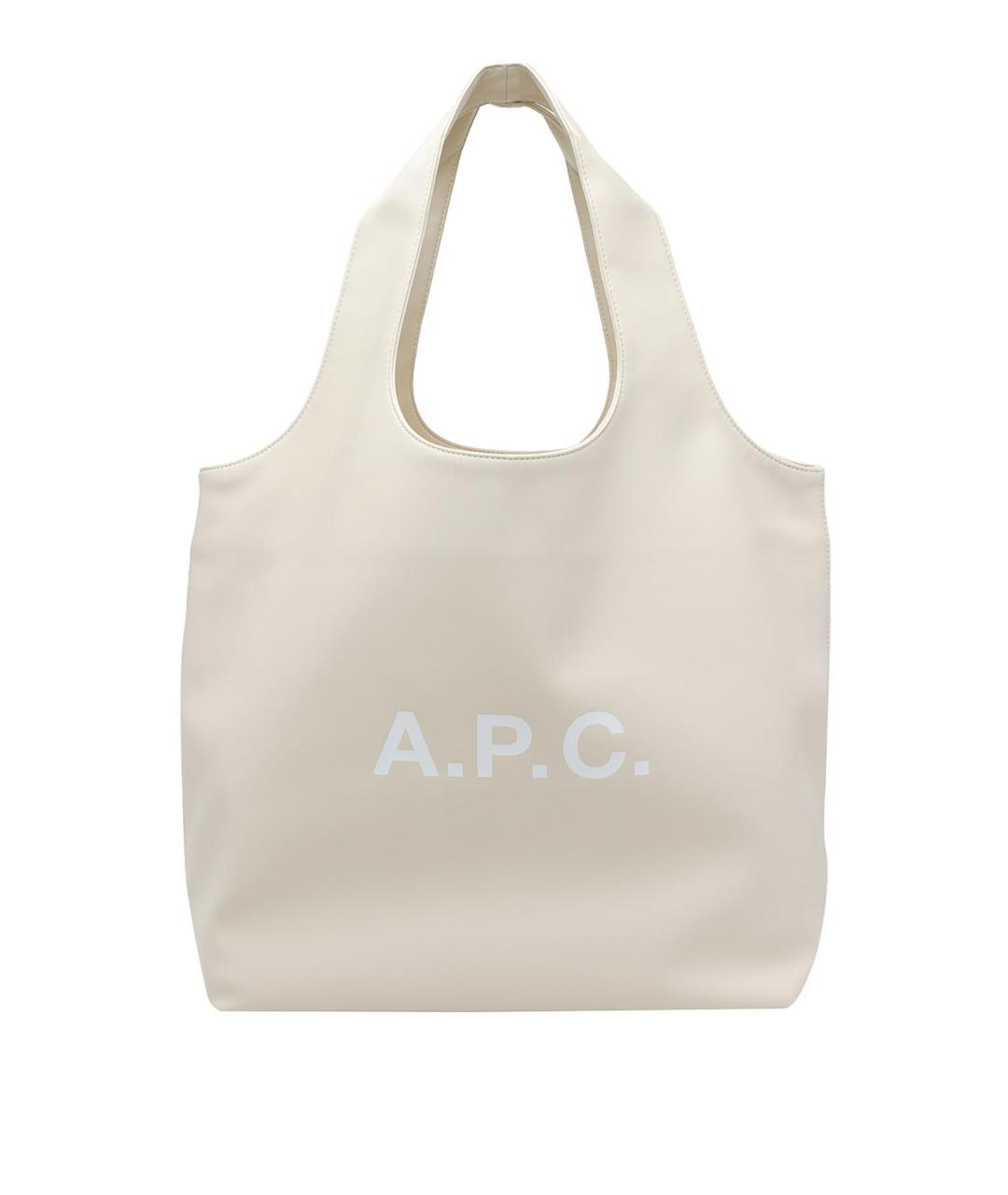 A.P.C. Белая сумка тоут из искусственной кожи, фото 1