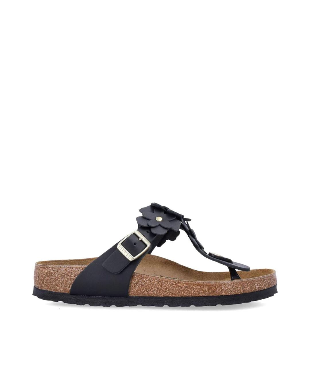 BIRKENSTOCK Черные кожаные сандалии, фото 1