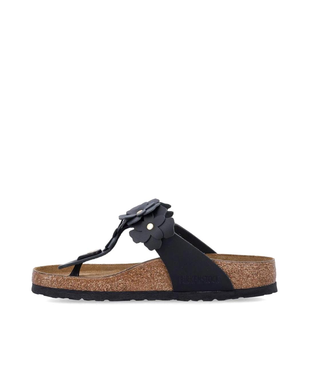 BIRKENSTOCK Черные кожаные сандалии, фото 2
