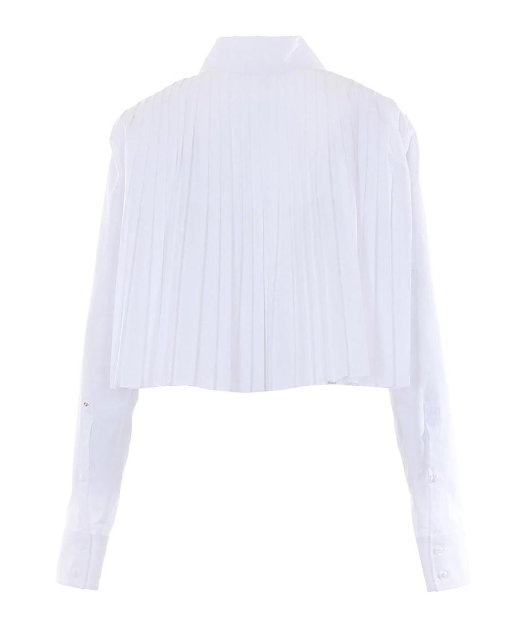 SPORTMAX Белая хлопковая рубашка, фото 2