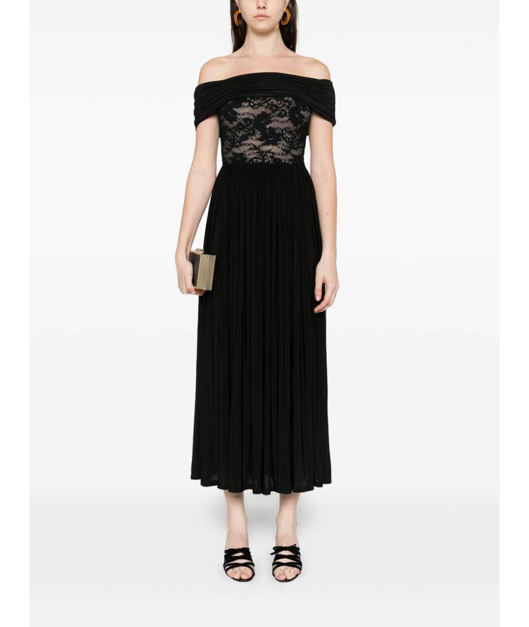 ZIMMERMANN Черное вискозное коктейльное платье, фото 3