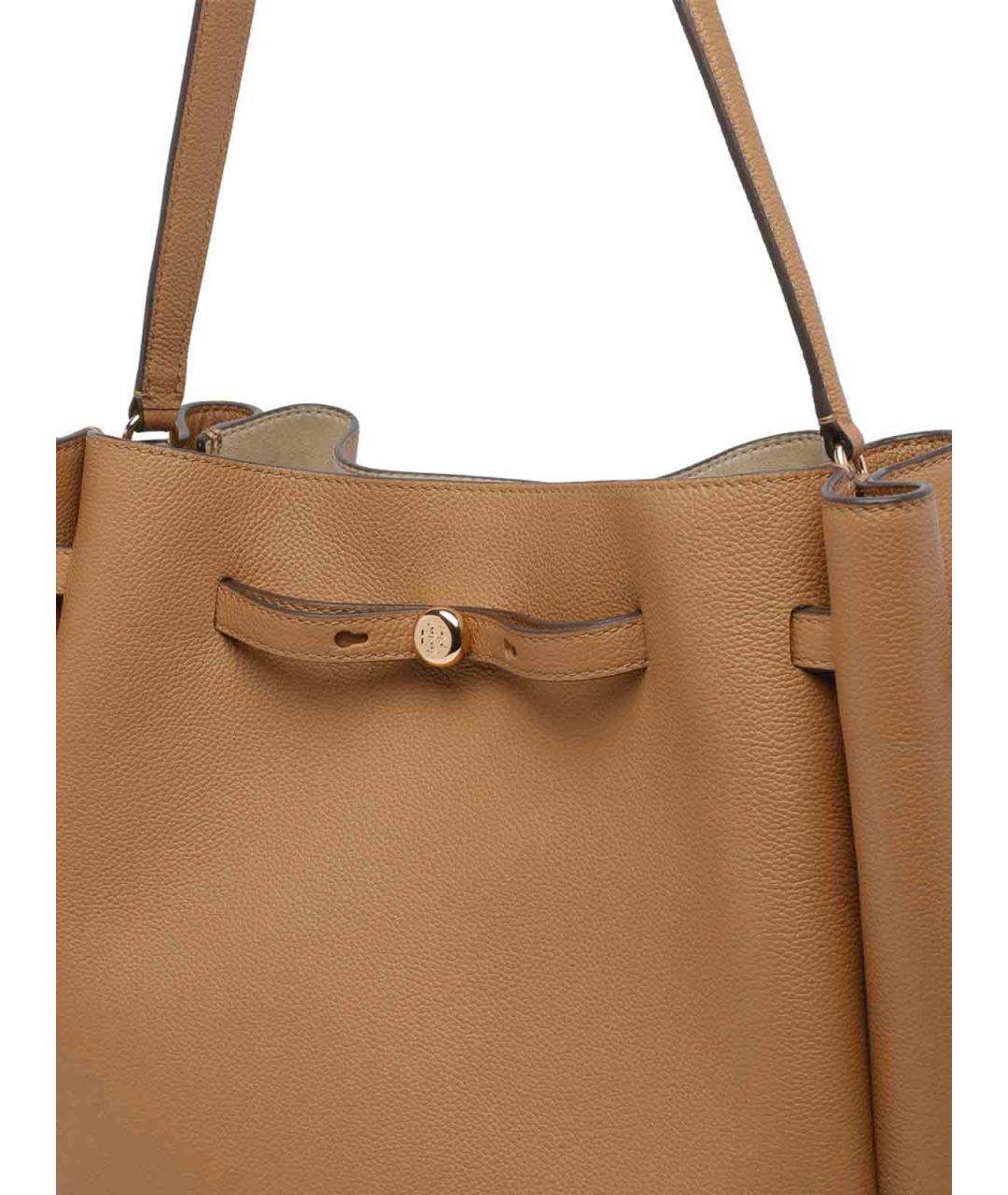 TORY BURCH Коричневая кожаная сумка через плечо, фото 4
