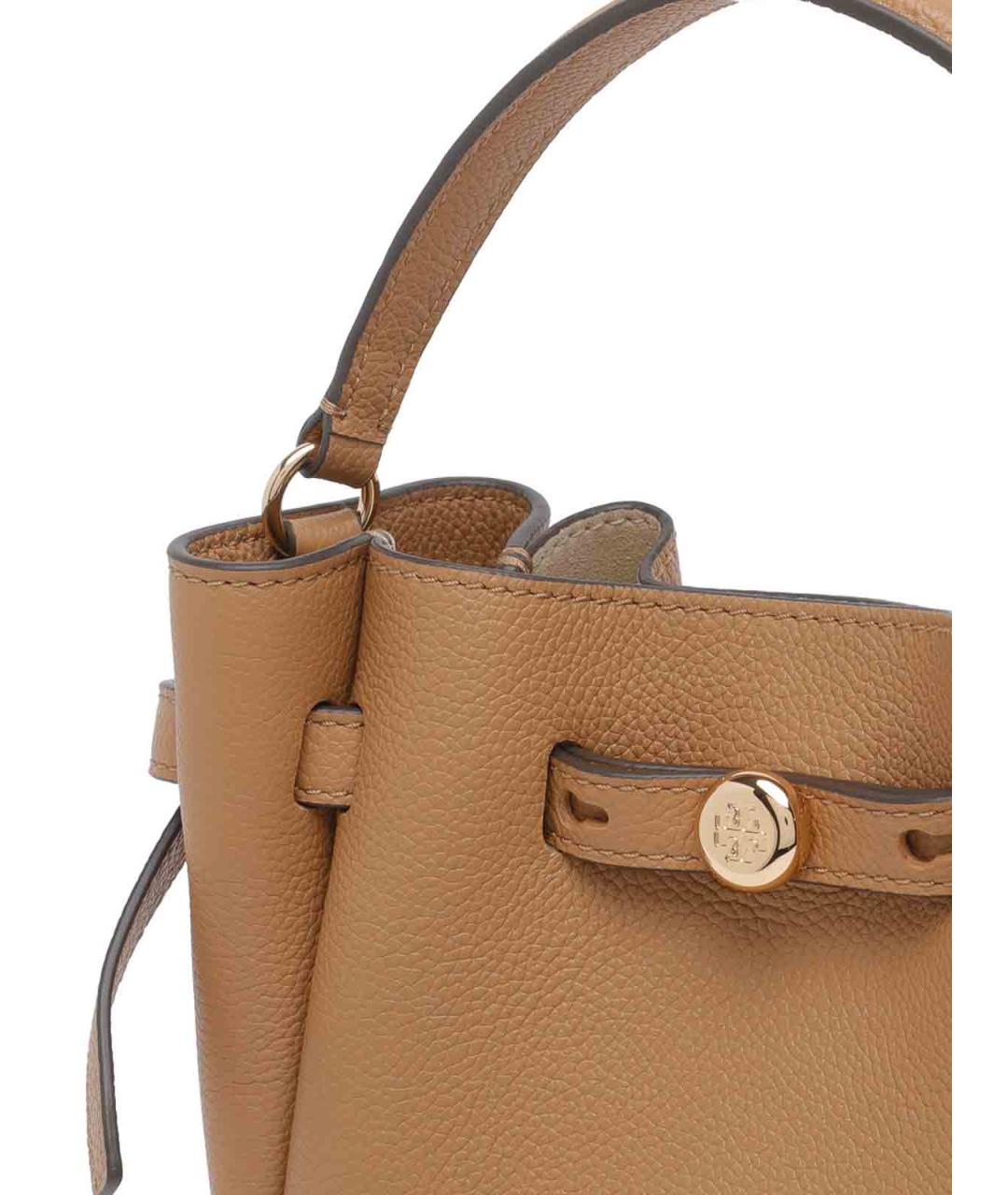 TORY BURCH Коричневая кожаная сумка через плечо, фото 4