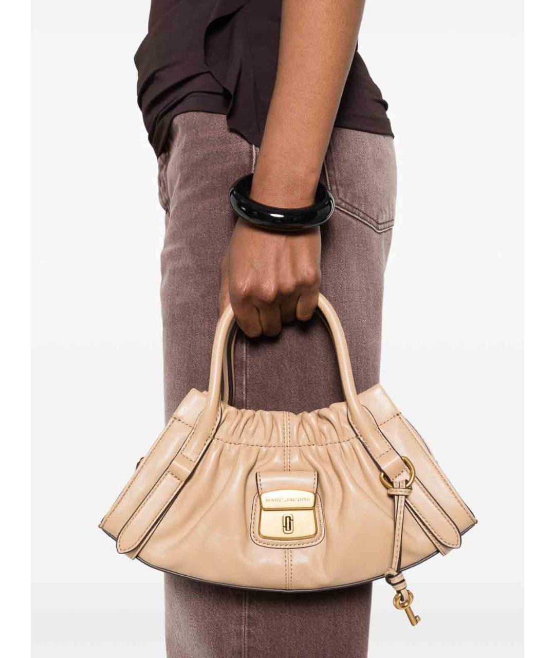 MARC JACOBS Бежевая кожаная сумка тоут, фото 3