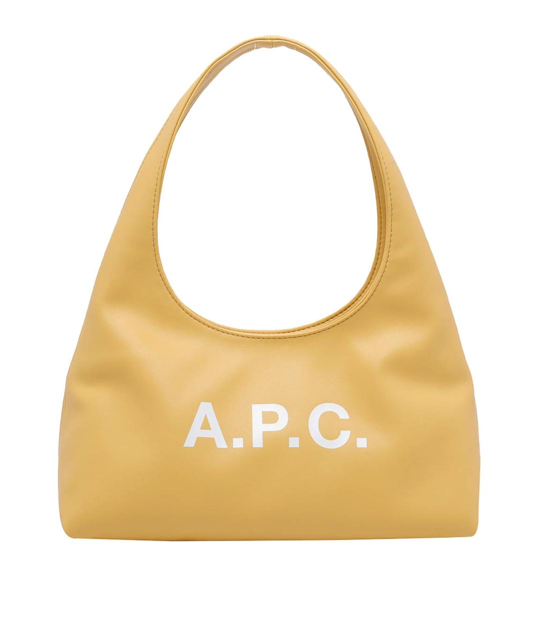 A.P.C. Желтая сумка через плечо из искусственной кожи, фото 1