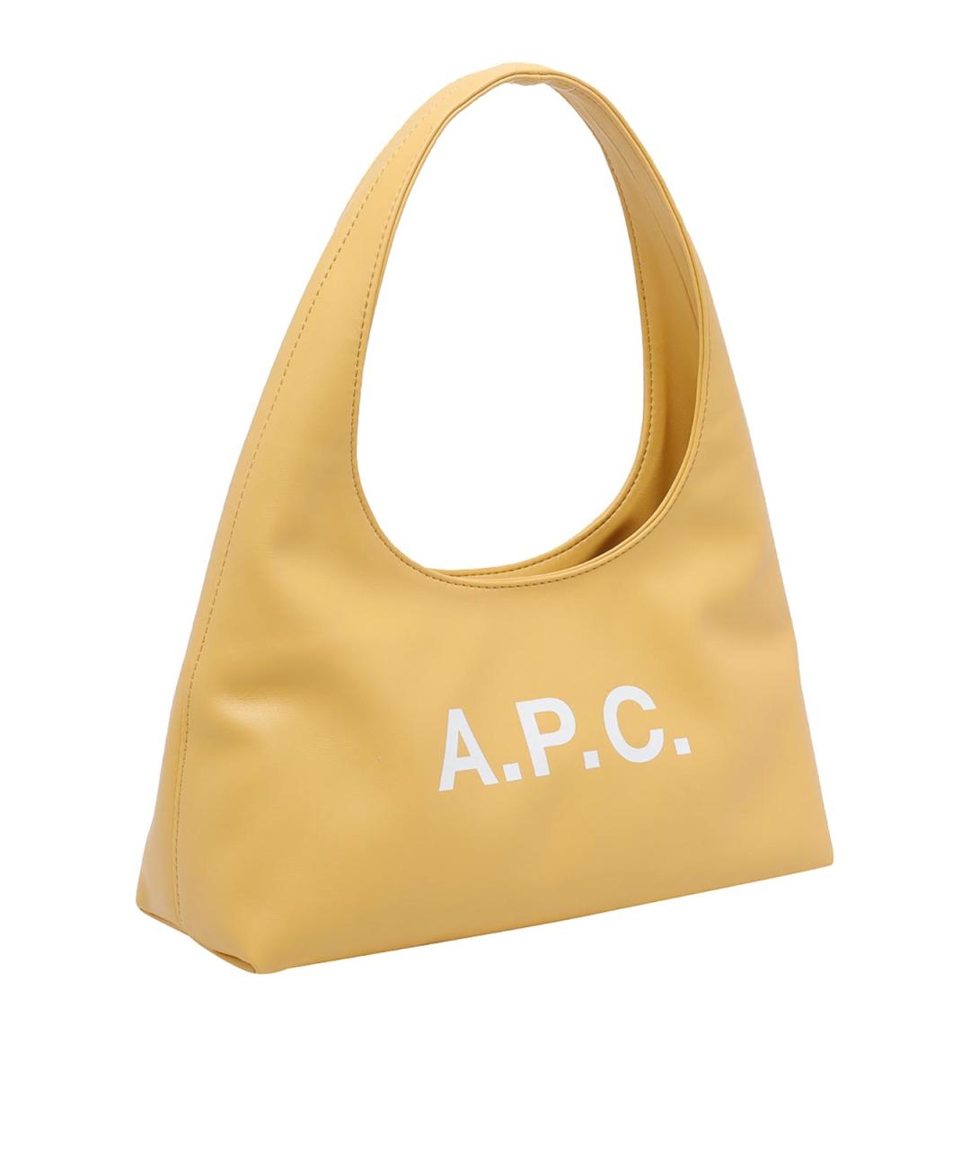 A.P.C. Желтая сумка через плечо из искусственной кожи, фото 2