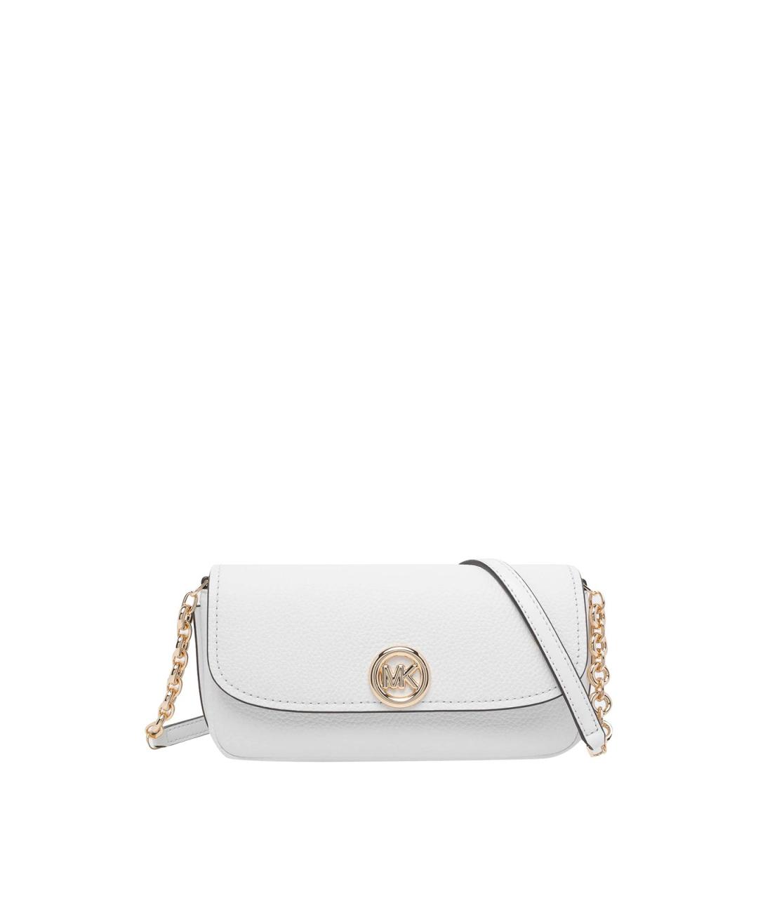 MICHAEL MICHAEL KORS Белая кожаная сумка через плечо, фото 1