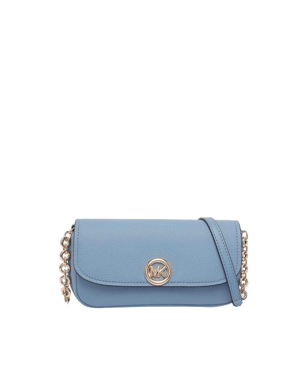 MICHAEL MICHAEL KORS Синяя кожаная сумка через плечо, фото 1