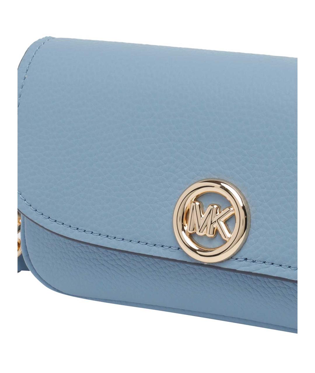 MICHAEL MICHAEL KORS Синяя кожаная сумка через плечо, фото 4