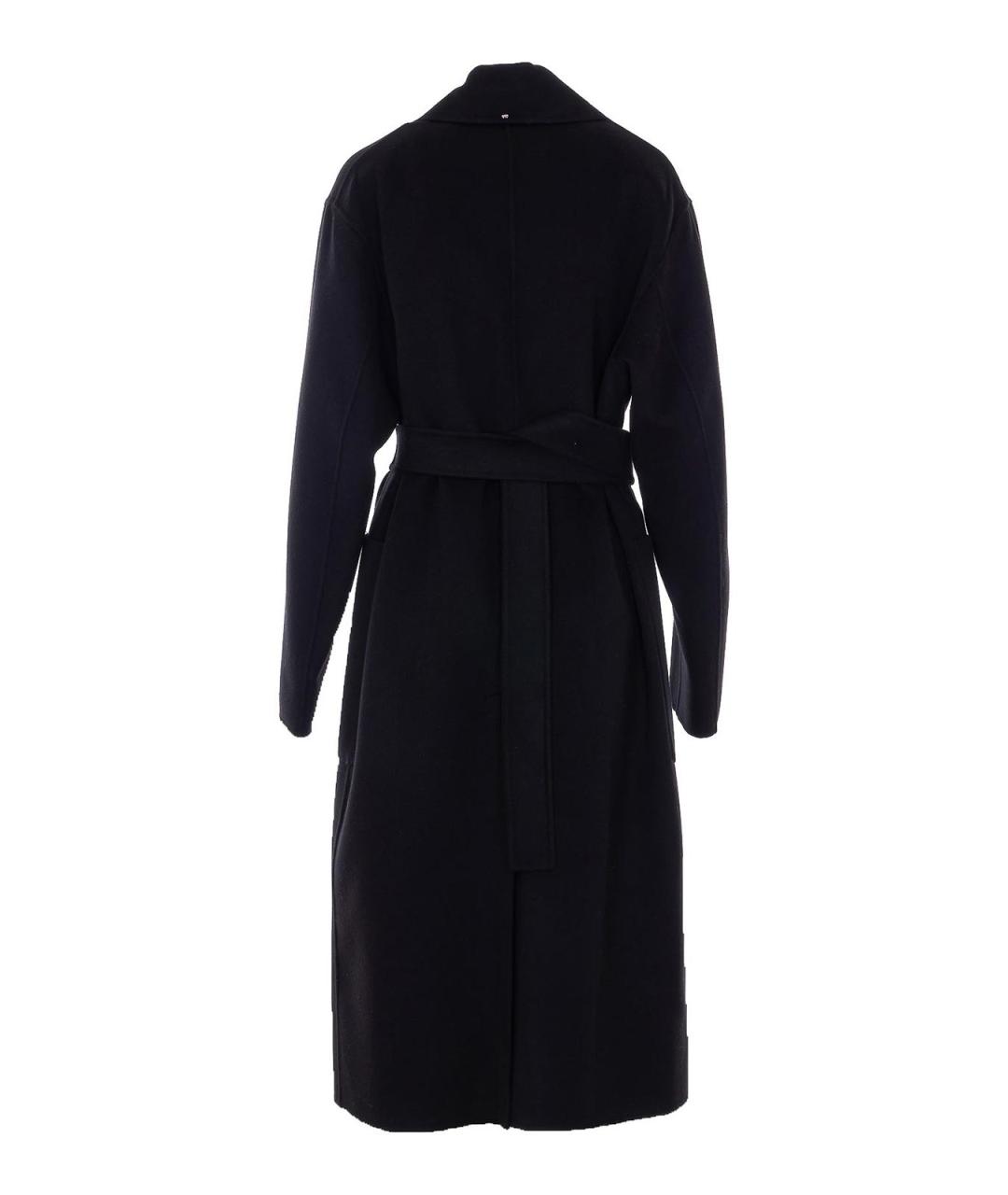 SPORTMAX Черное шерстяное пальто, фото 2